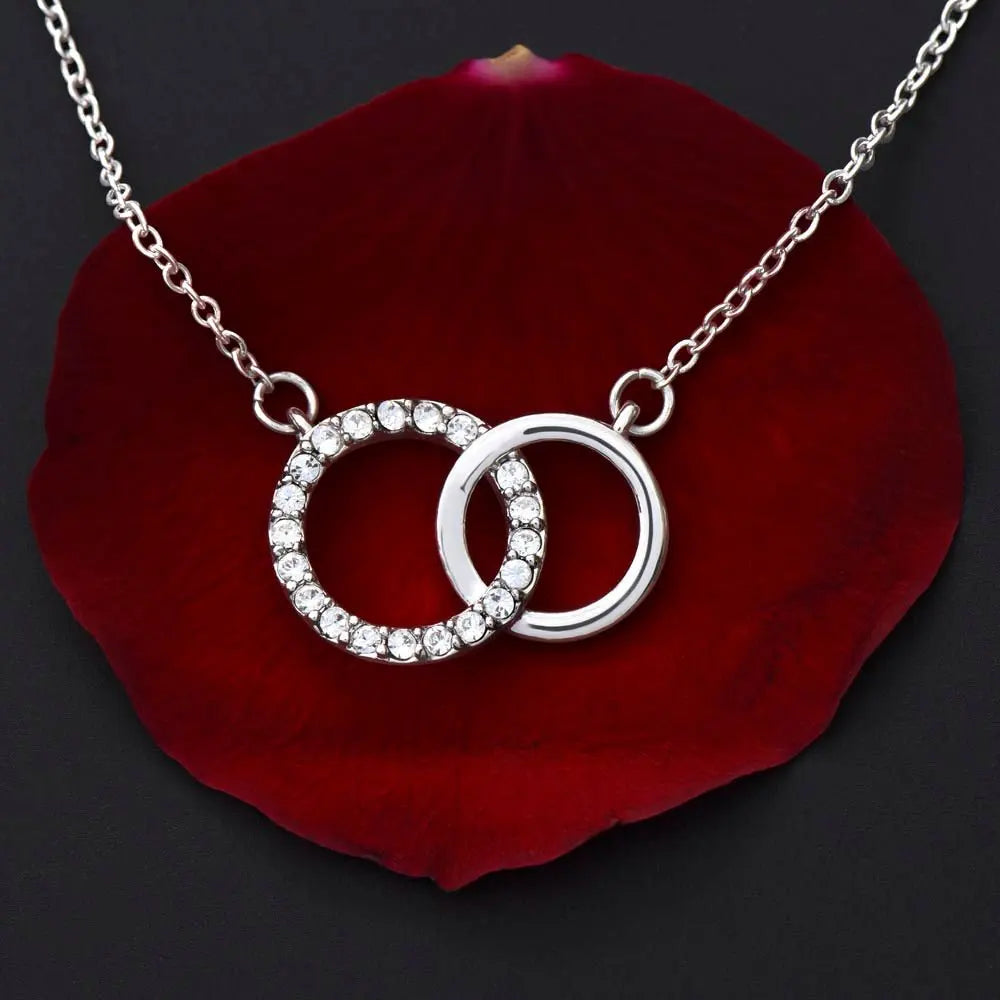 Girls Double Circle Pendant Necklace